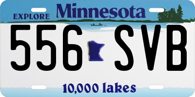 MN license plate 556SVB