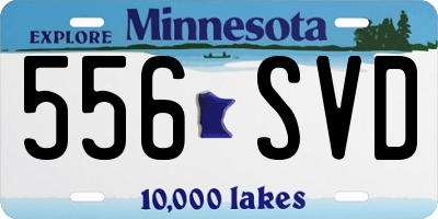 MN license plate 556SVD