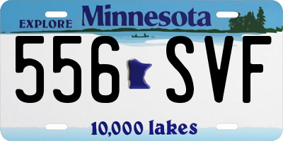 MN license plate 556SVF