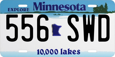 MN license plate 556SWD