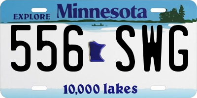 MN license plate 556SWG