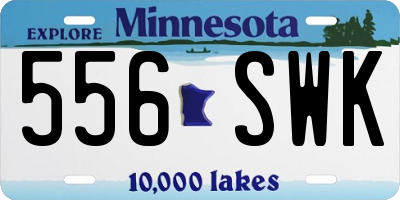 MN license plate 556SWK