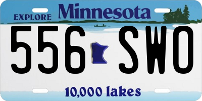 MN license plate 556SWO