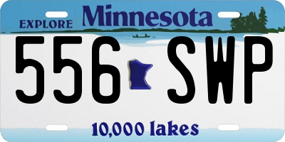 MN license plate 556SWP