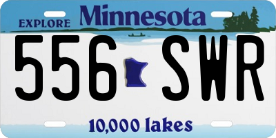 MN license plate 556SWR