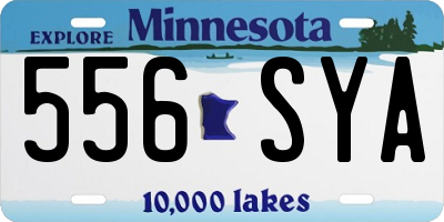 MN license plate 556SYA