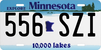 MN license plate 556SZI