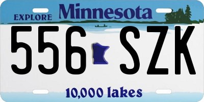 MN license plate 556SZK