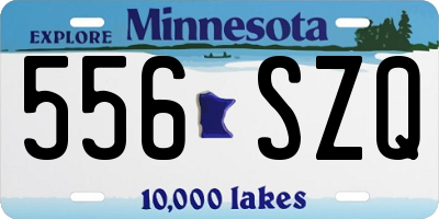 MN license plate 556SZQ