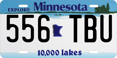 MN license plate 556TBU