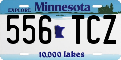 MN license plate 556TCZ