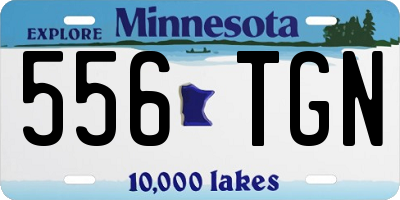 MN license plate 556TGN