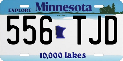 MN license plate 556TJD
