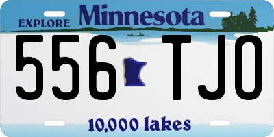 MN license plate 556TJO