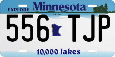 MN license plate 556TJP
