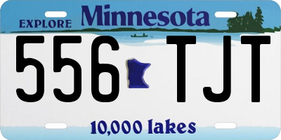MN license plate 556TJT