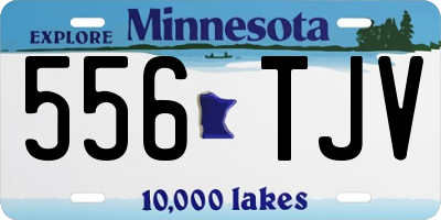 MN license plate 556TJV