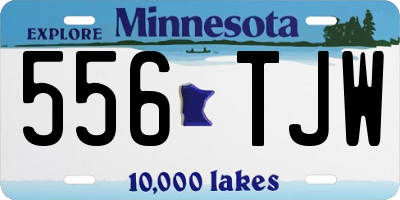 MN license plate 556TJW