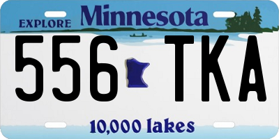 MN license plate 556TKA