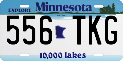 MN license plate 556TKG