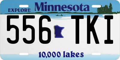 MN license plate 556TKI