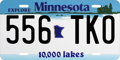 MN license plate 556TKO