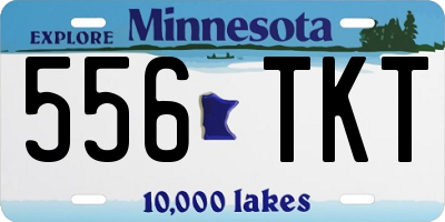 MN license plate 556TKT