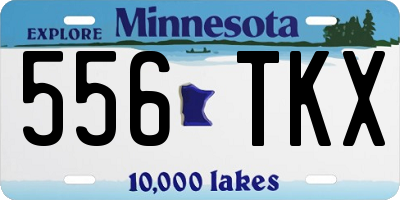 MN license plate 556TKX
