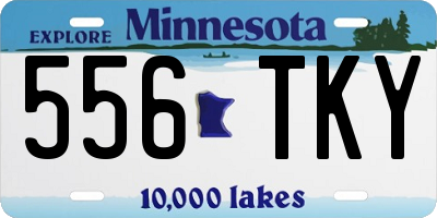 MN license plate 556TKY