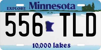 MN license plate 556TLD