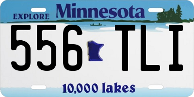MN license plate 556TLI