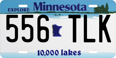 MN license plate 556TLK