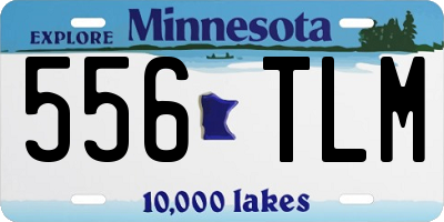 MN license plate 556TLM