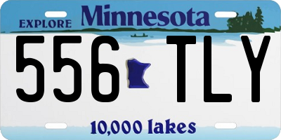 MN license plate 556TLY