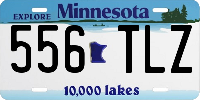 MN license plate 556TLZ