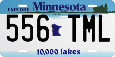 MN license plate 556TML