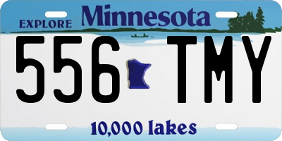 MN license plate 556TMY