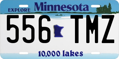 MN license plate 556TMZ