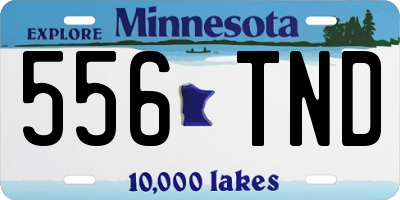 MN license plate 556TND