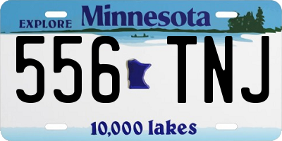 MN license plate 556TNJ
