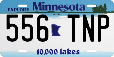 MN license plate 556TNP