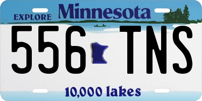MN license plate 556TNS