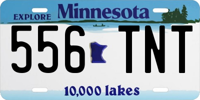 MN license plate 556TNT