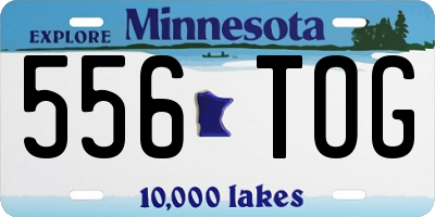 MN license plate 556TOG