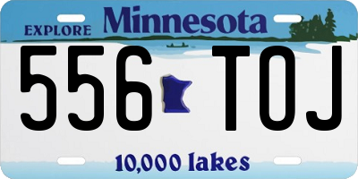 MN license plate 556TOJ