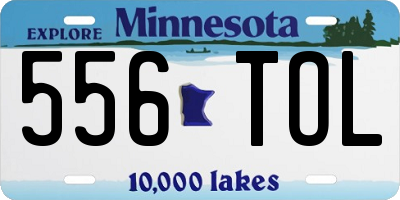 MN license plate 556TOL