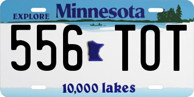 MN license plate 556TOT