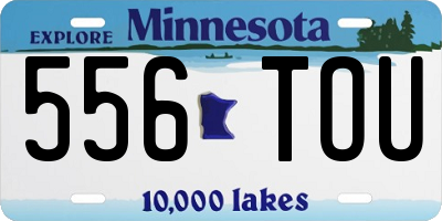 MN license plate 556TOU
