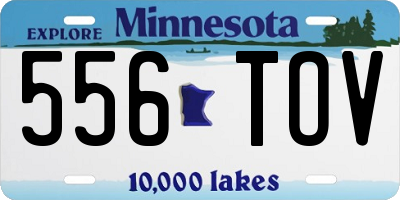 MN license plate 556TOV
