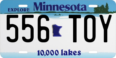MN license plate 556TOY